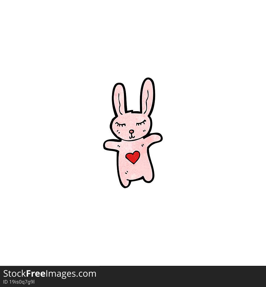 cartoon pink rabbit