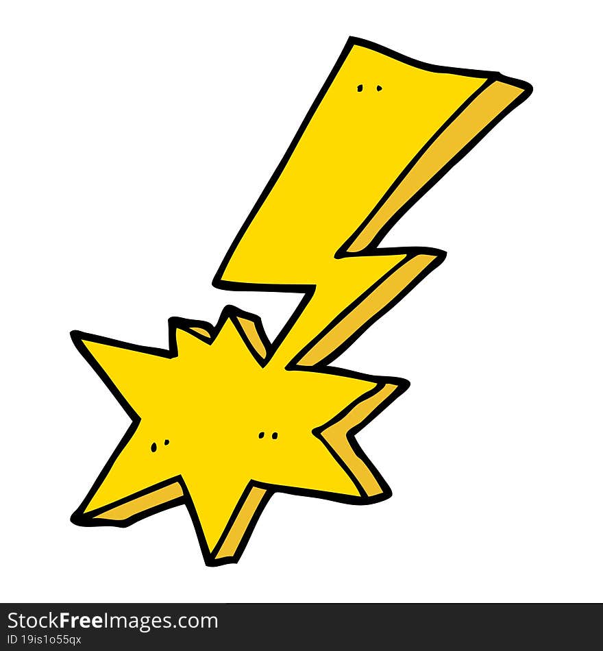 cartoon lightning bolt