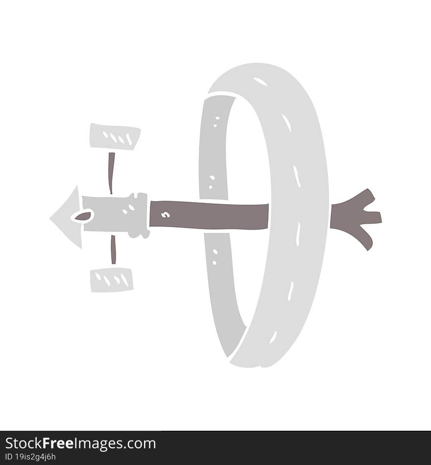 flat color illustration of space station. flat color illustration of space station