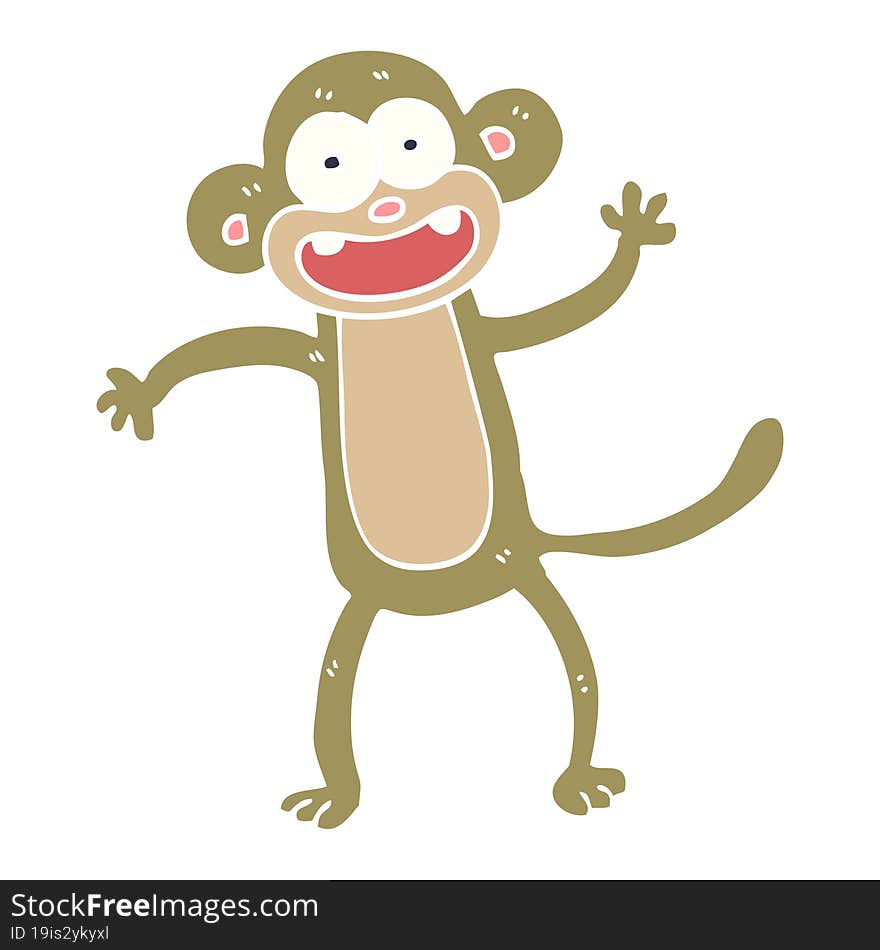 cartoon doodle crazy monkey