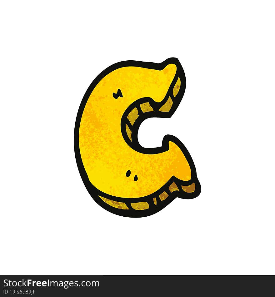 cartoon doodle letter c