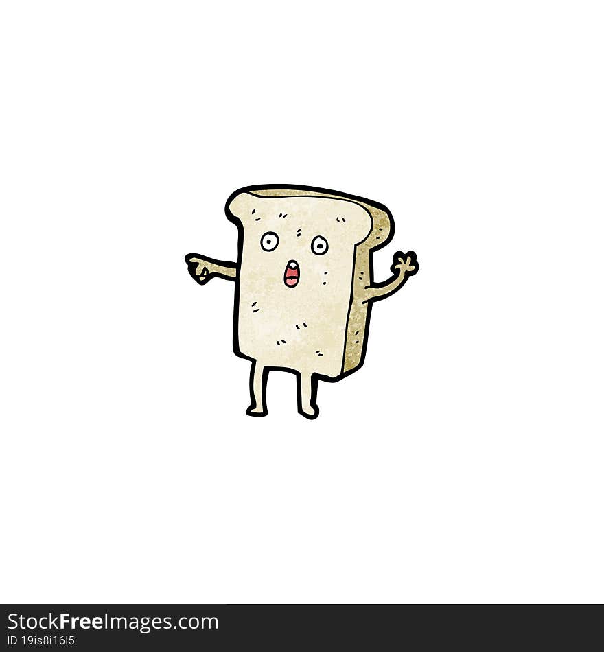 Sliced Bread Cartoon Character