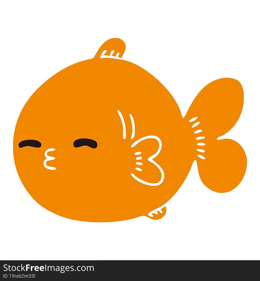 hand drawn quirky cartoon fish. hand drawn quirky cartoon fish