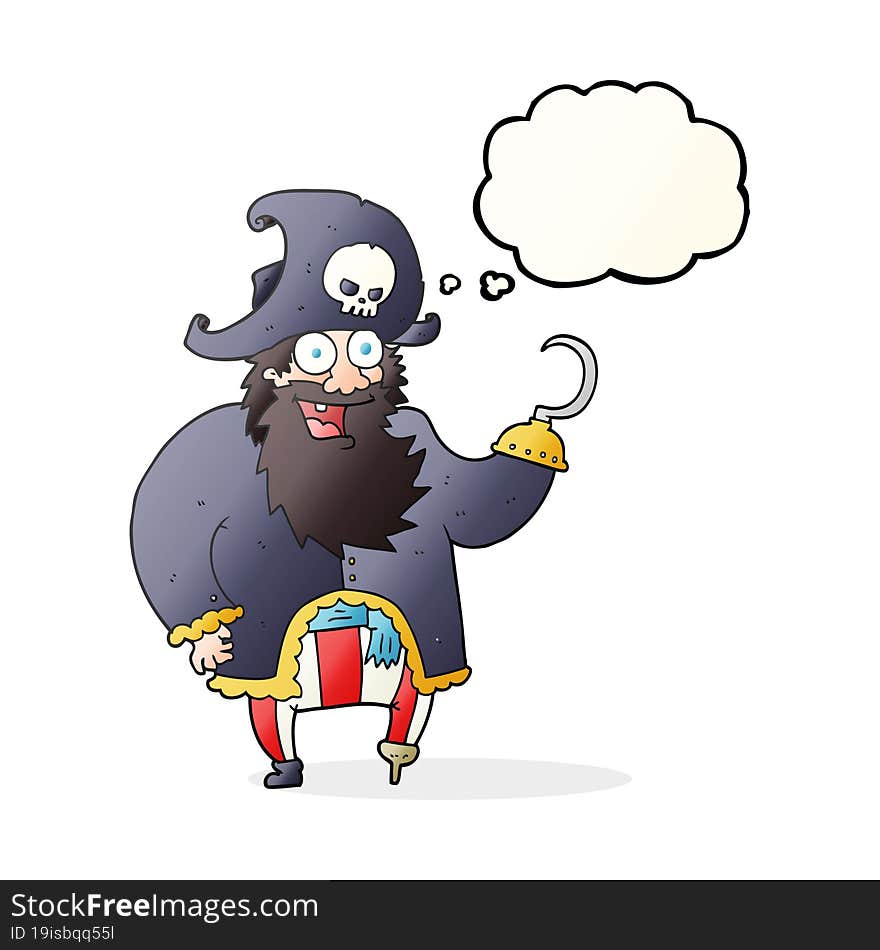 thought bubble cartoon pirate captain