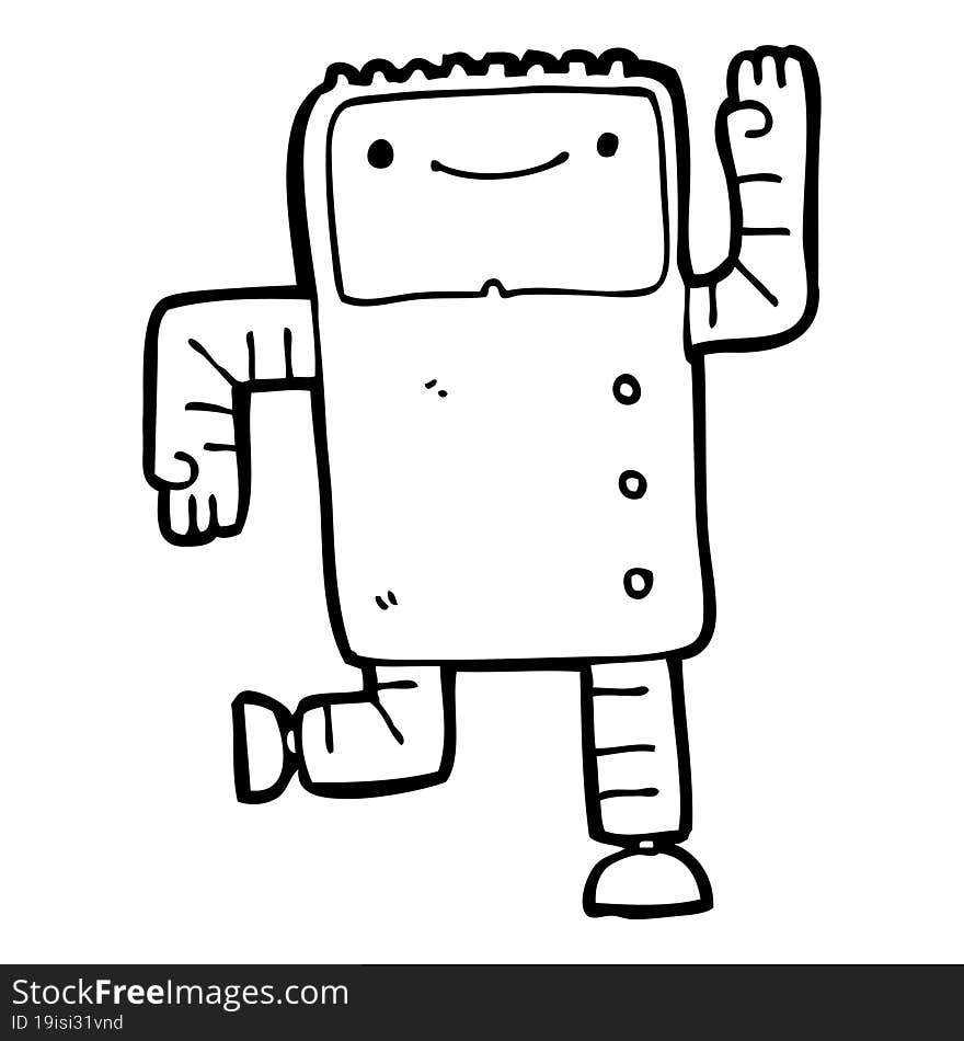 cartoon robot