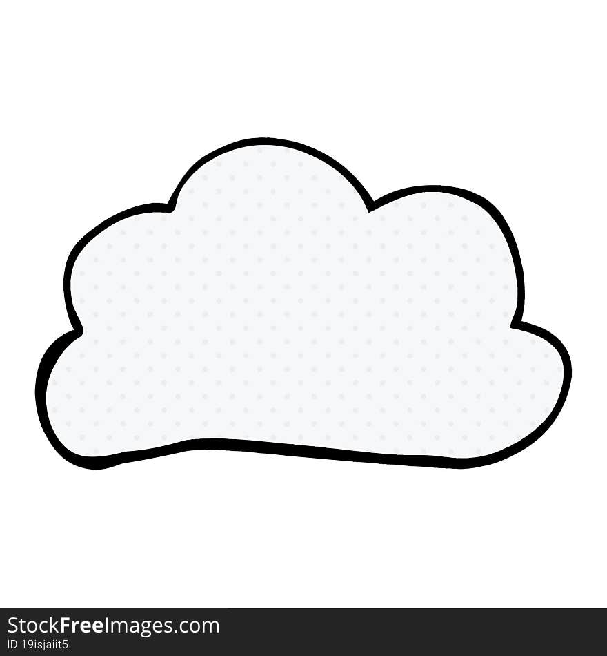 Cartoon Doodle Weather Cloud