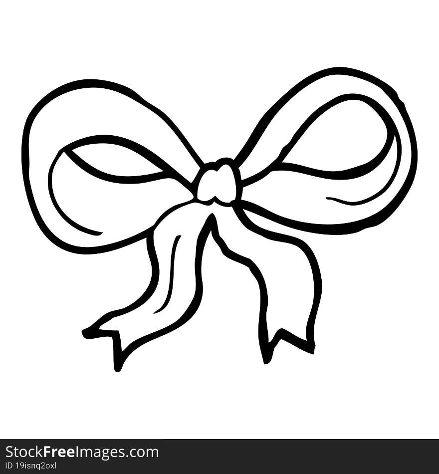 cartoon decorative bow