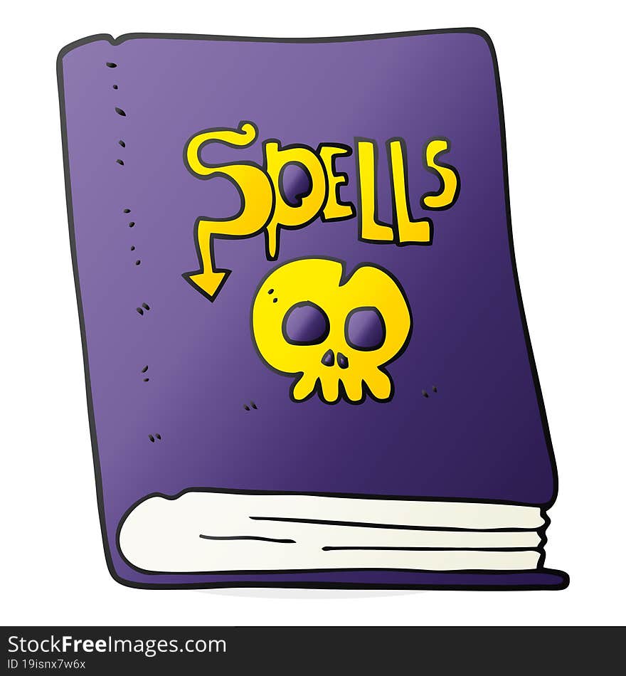 cartoon spell book