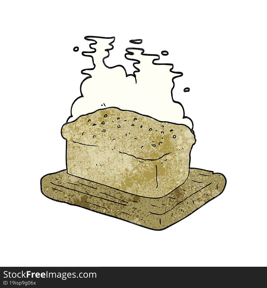 Textured Cartoon Loaf Of Bread