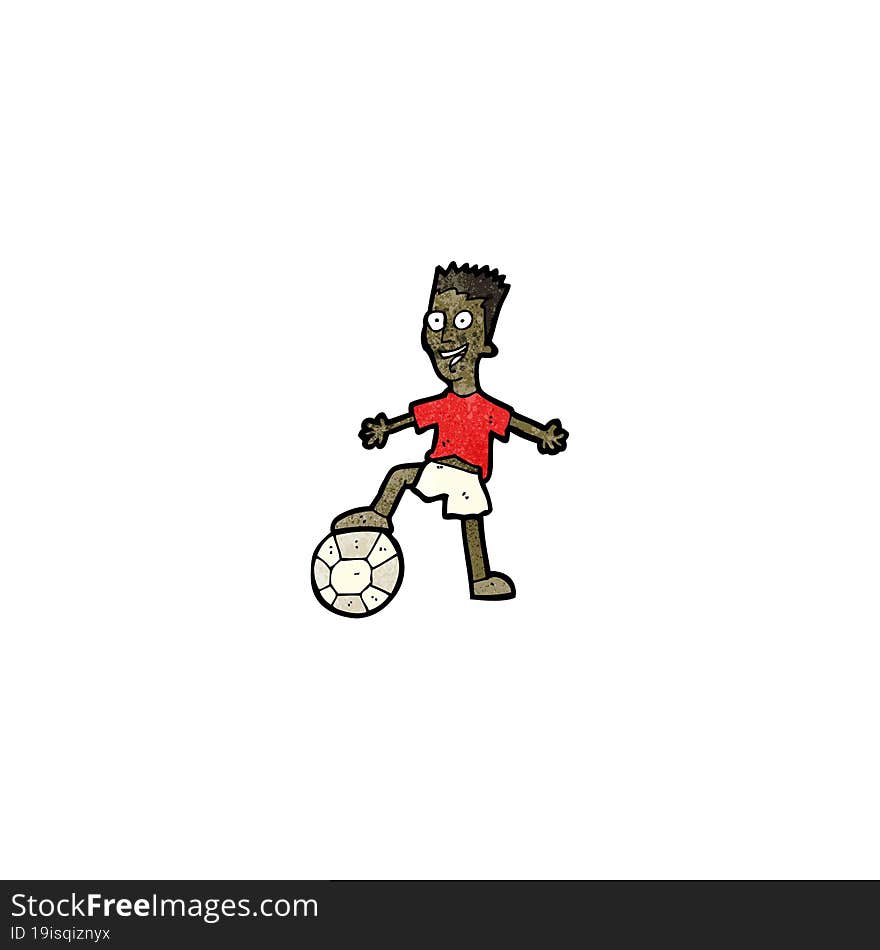 cartoon football player