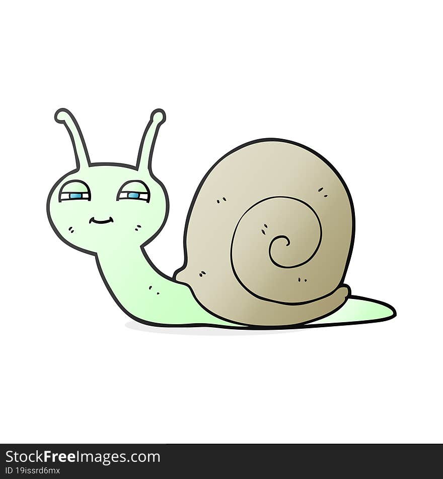 cartoon cute snail