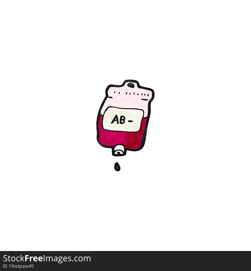 Cartoon Blood Bag