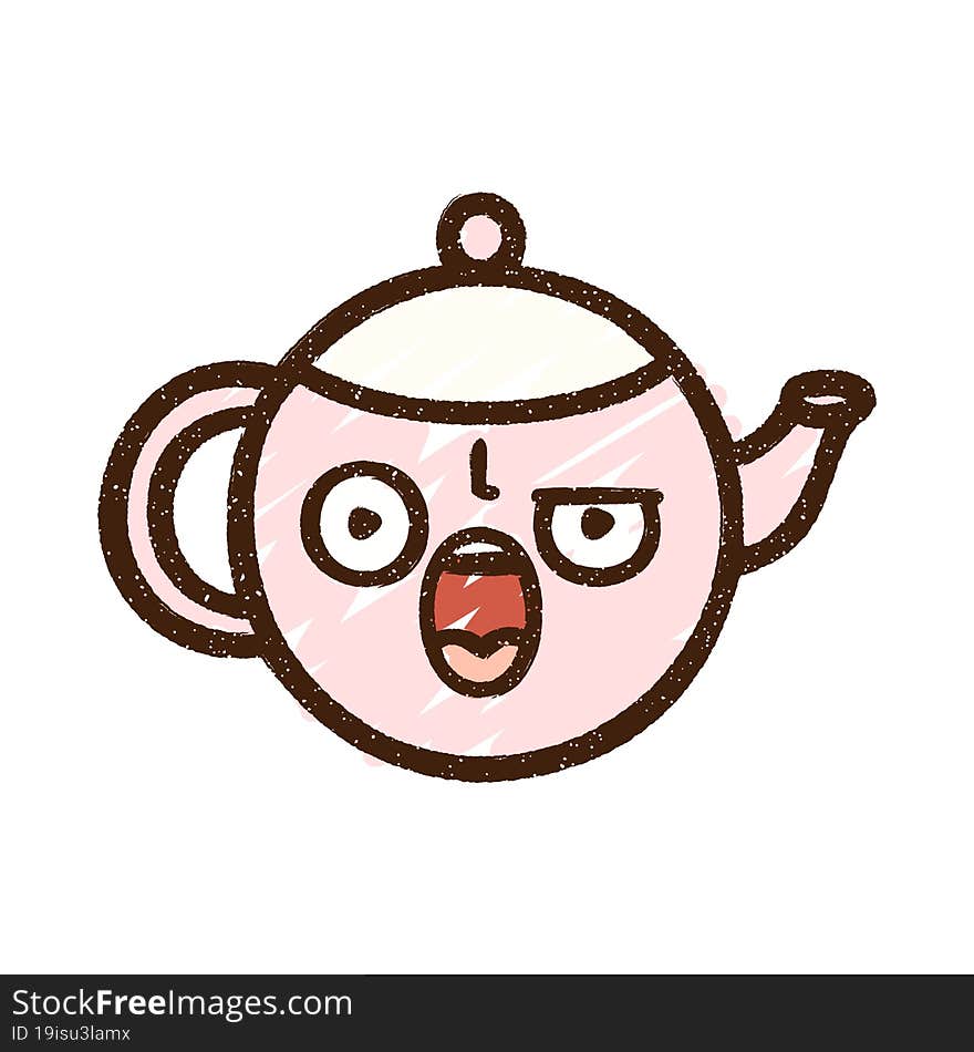 Teapot Chalk Drawing