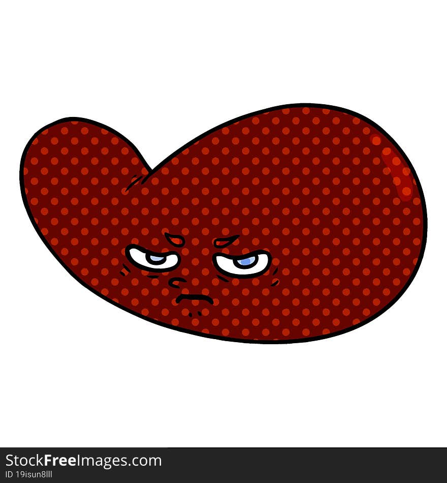 cartoon gall bladder. cartoon gall bladder