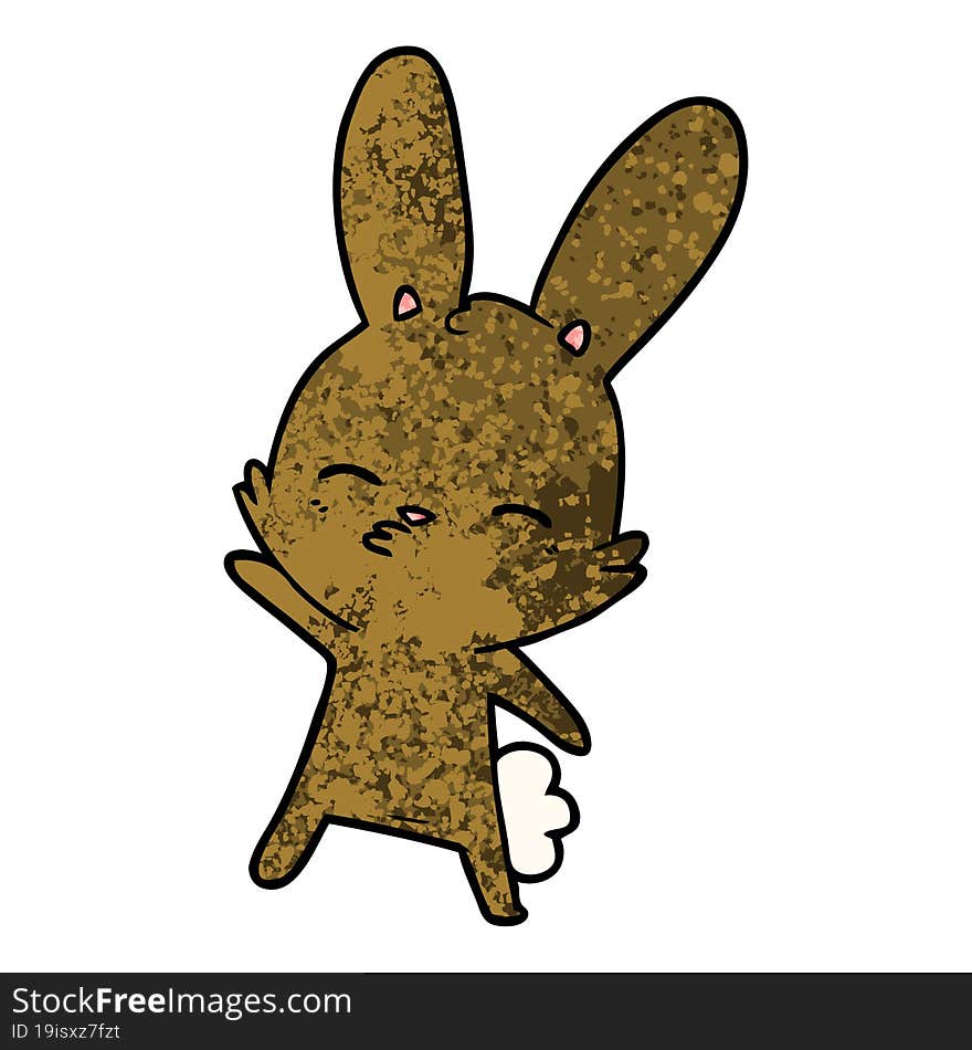 curious bunny cartoon. curious bunny cartoon