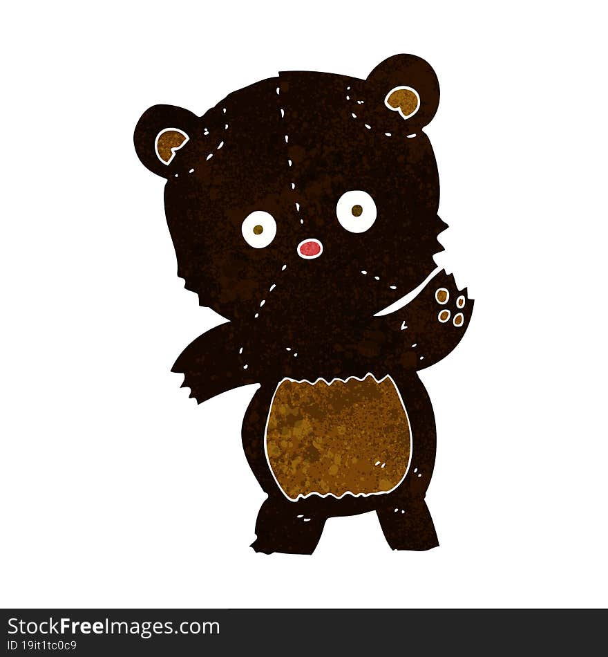 Cute Black Bear Cartoon