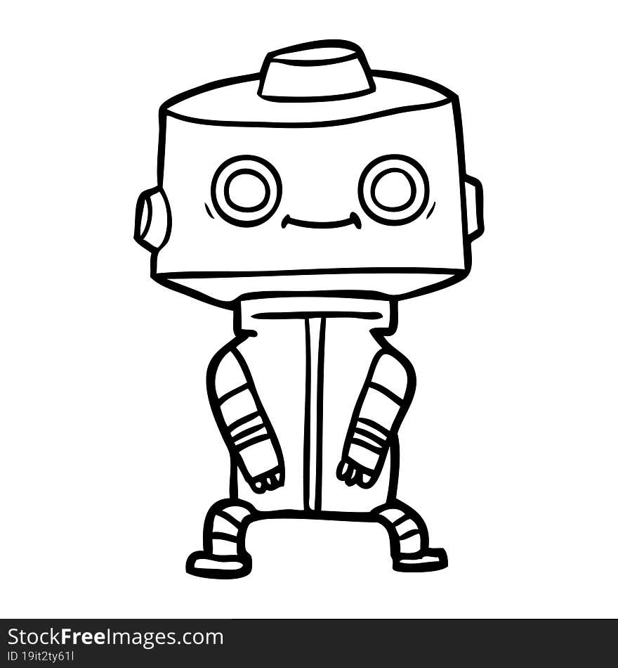 cartoon robot. cartoon robot