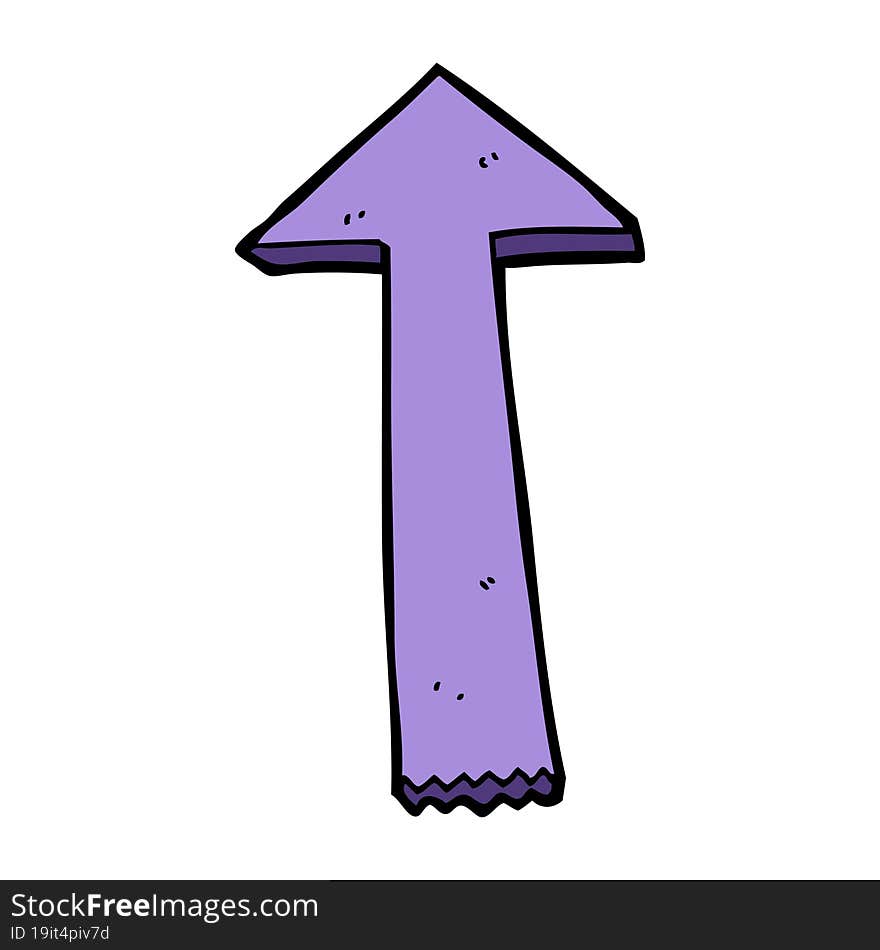 cartoon pointing arrow