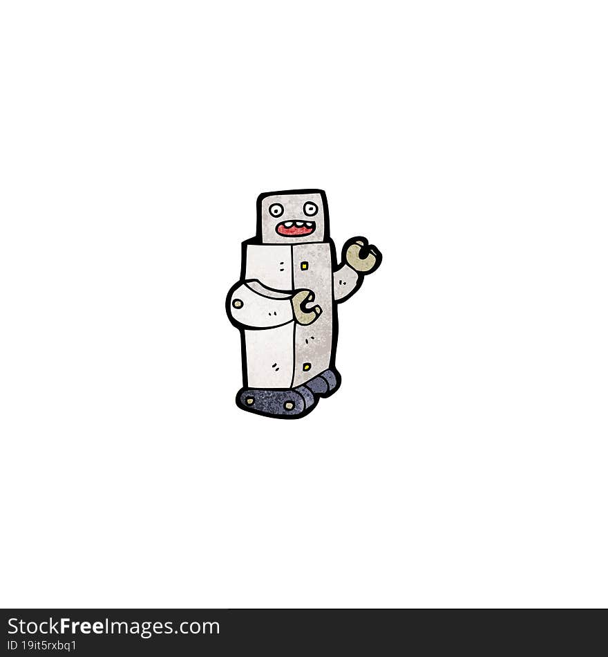 cartoon robot