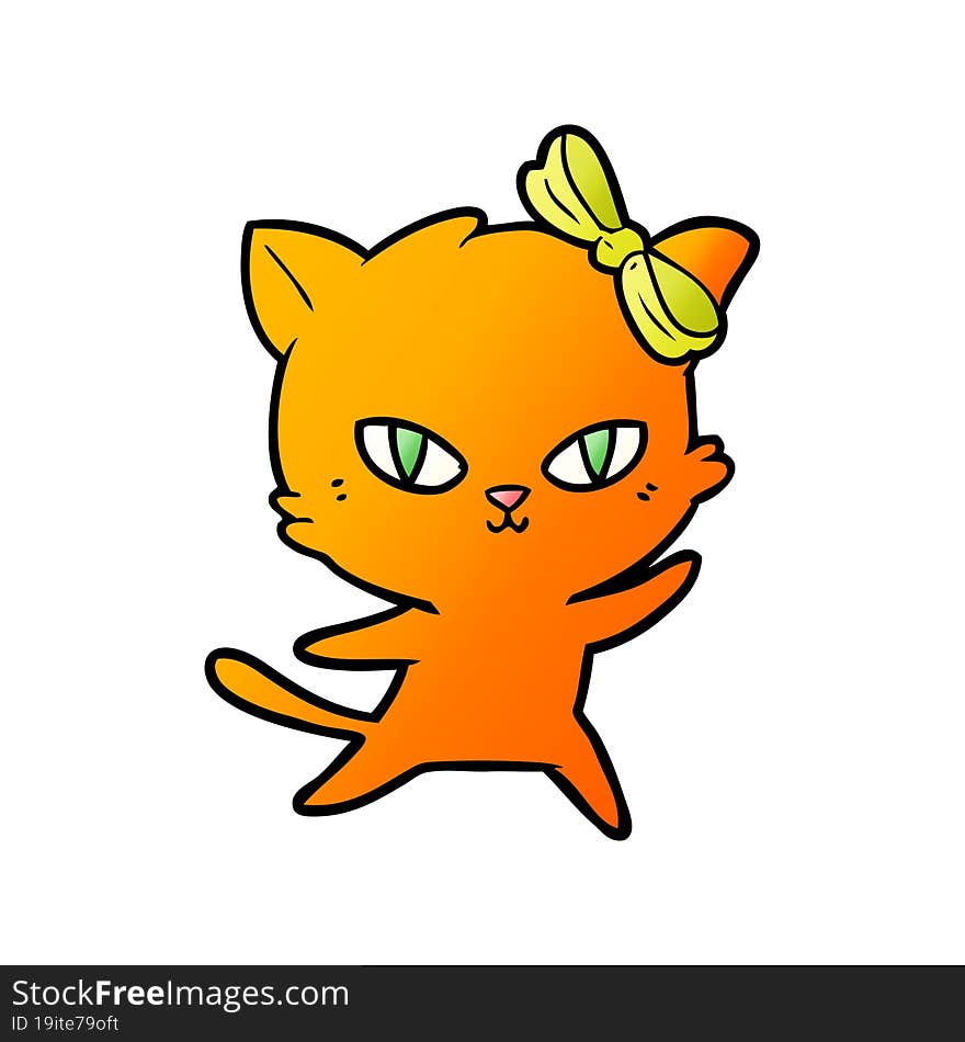 cute cartoon cat. cute cartoon cat