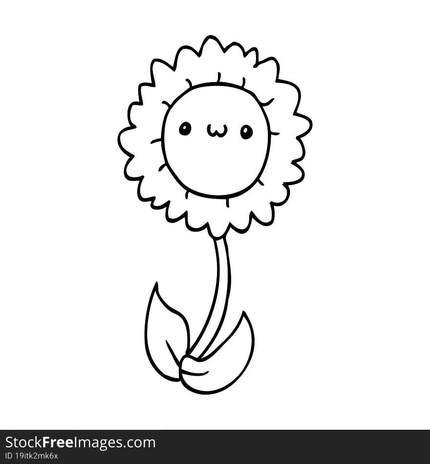 cartoon flower