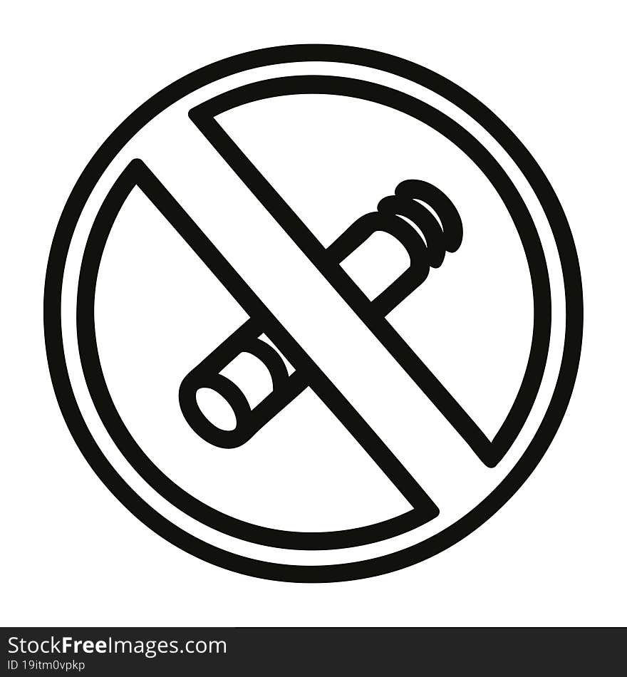 no smoking icon