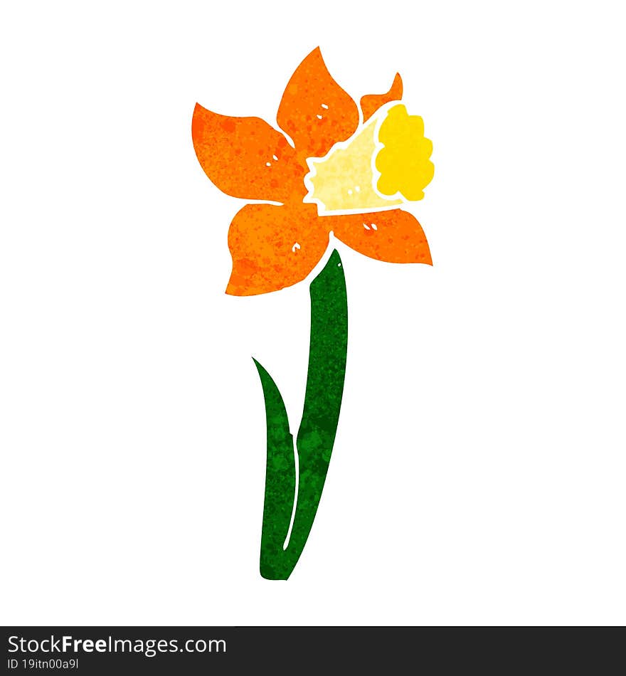 cartoon daffodil
