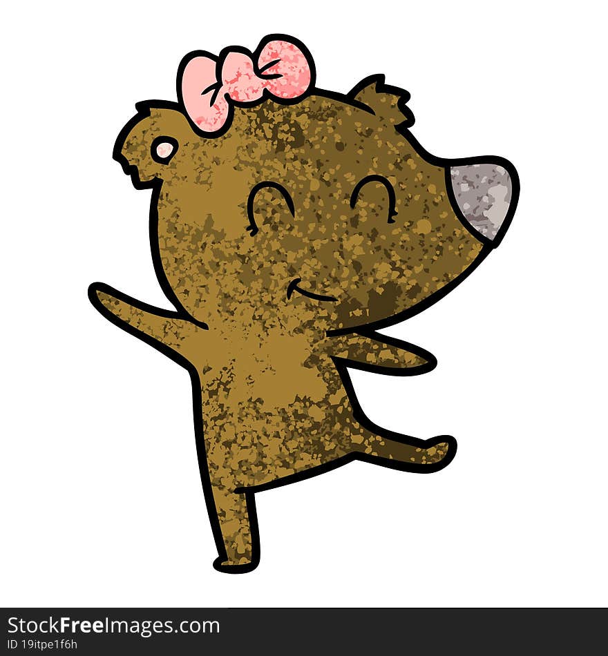 female bear cartoon. female bear cartoon