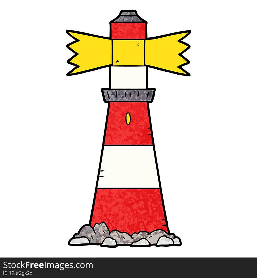 cartoon lighthouse. cartoon lighthouse