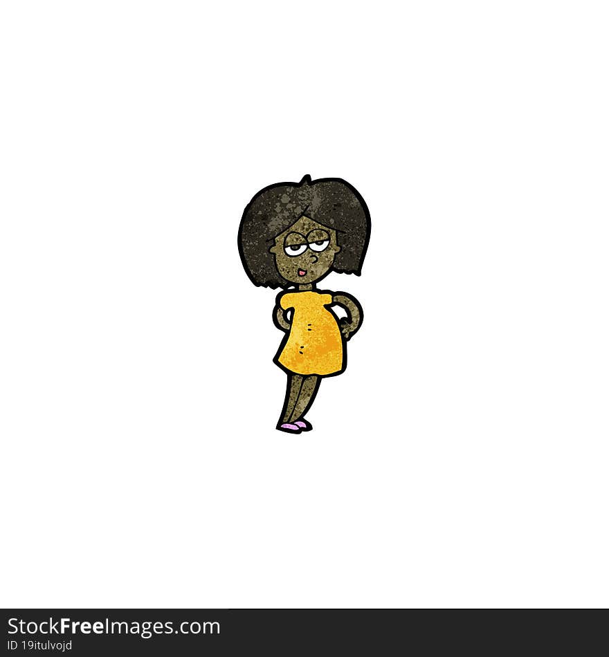 happy pregnant girl cartoon