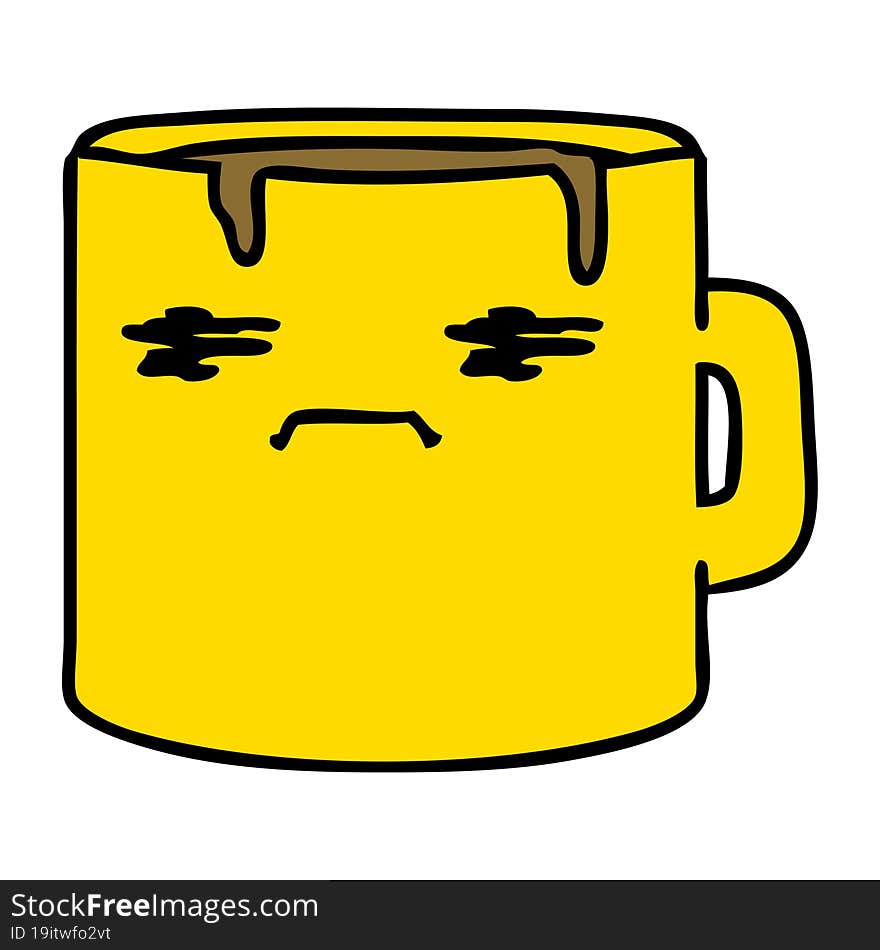 tired coffee mug