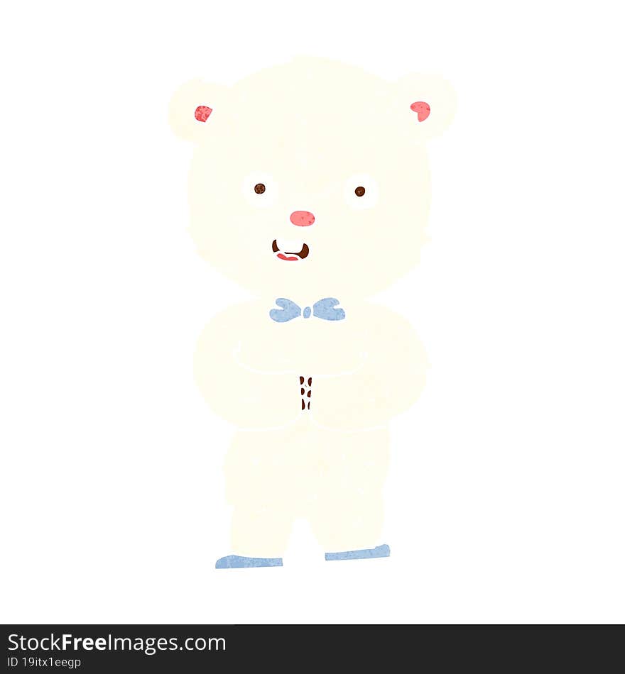 cartoon teddy polar bear