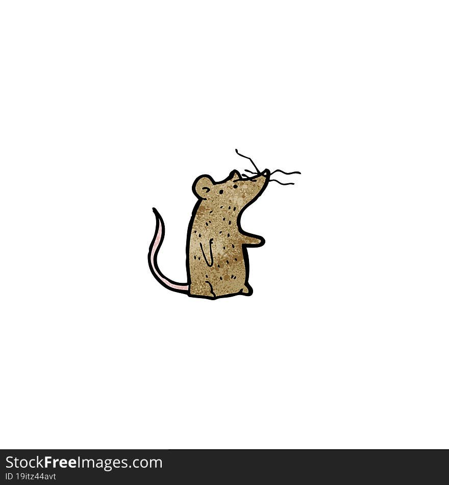 Cartoon Mouse With Twitchy Nose