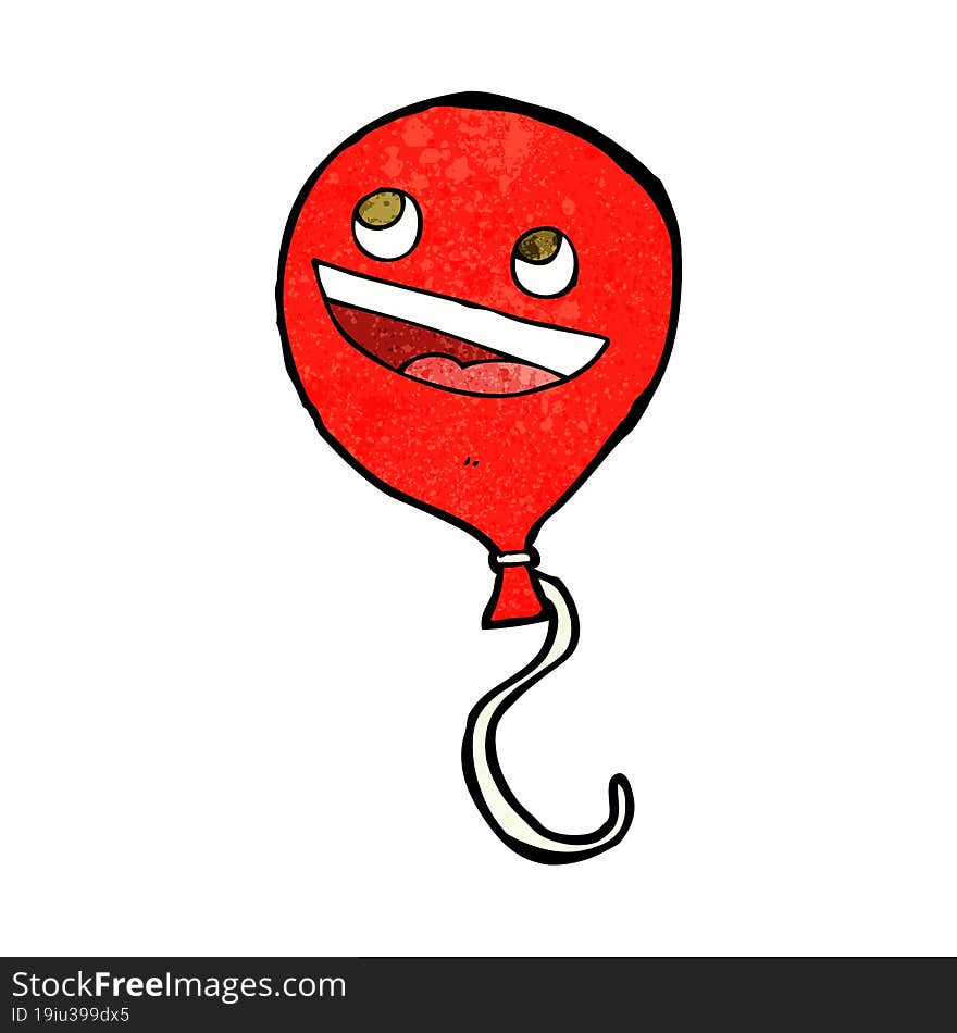 Cartoon Balloon With Face