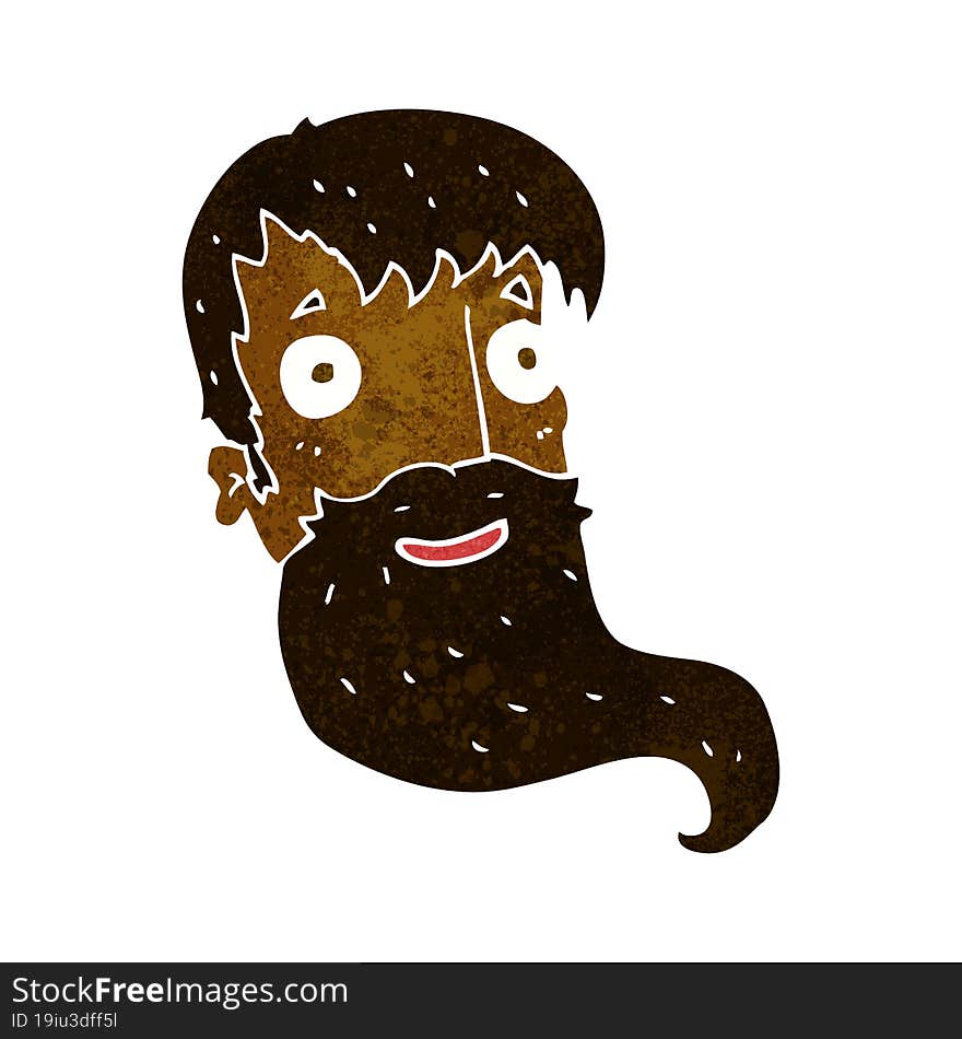 Cartoon Bearded Man