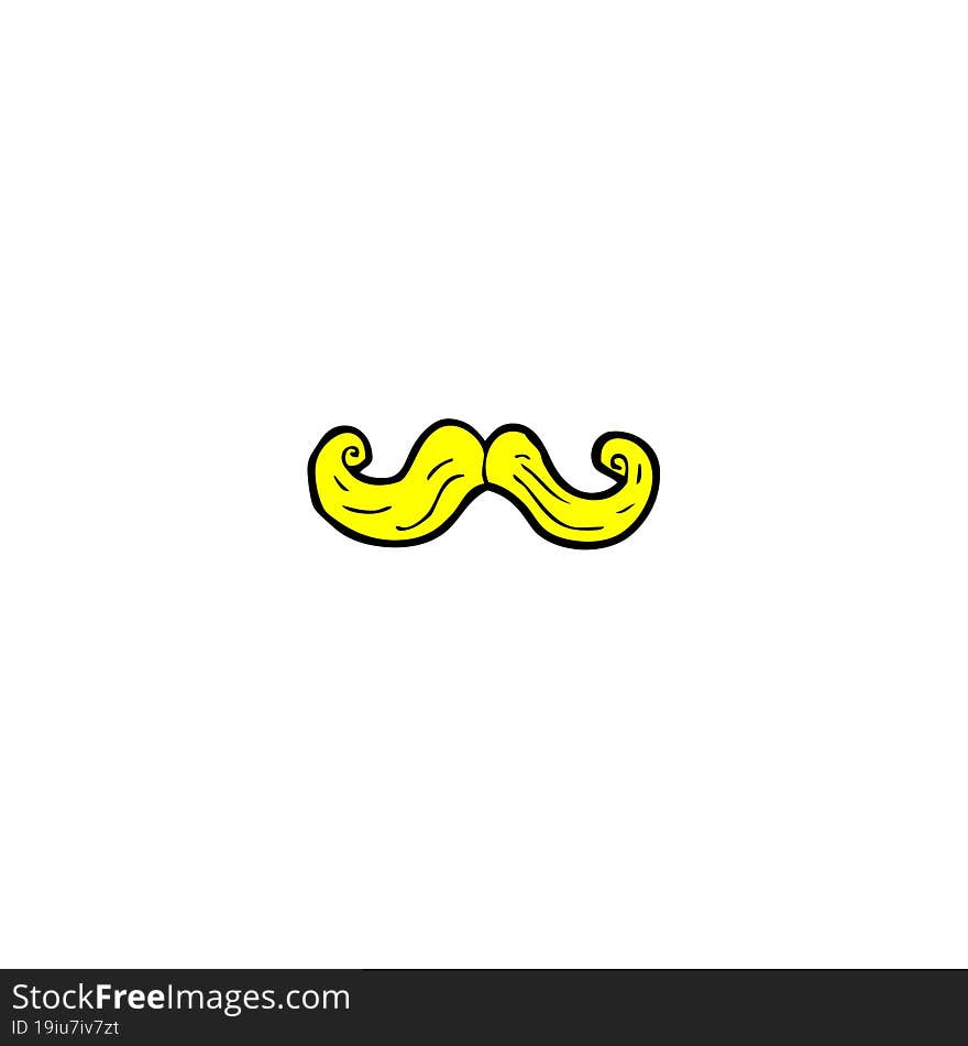 cartoon blond mustache