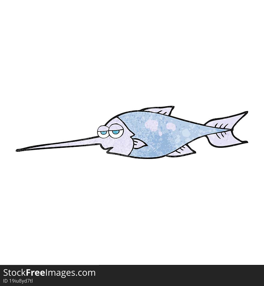 Texture Cartoon Swordfish