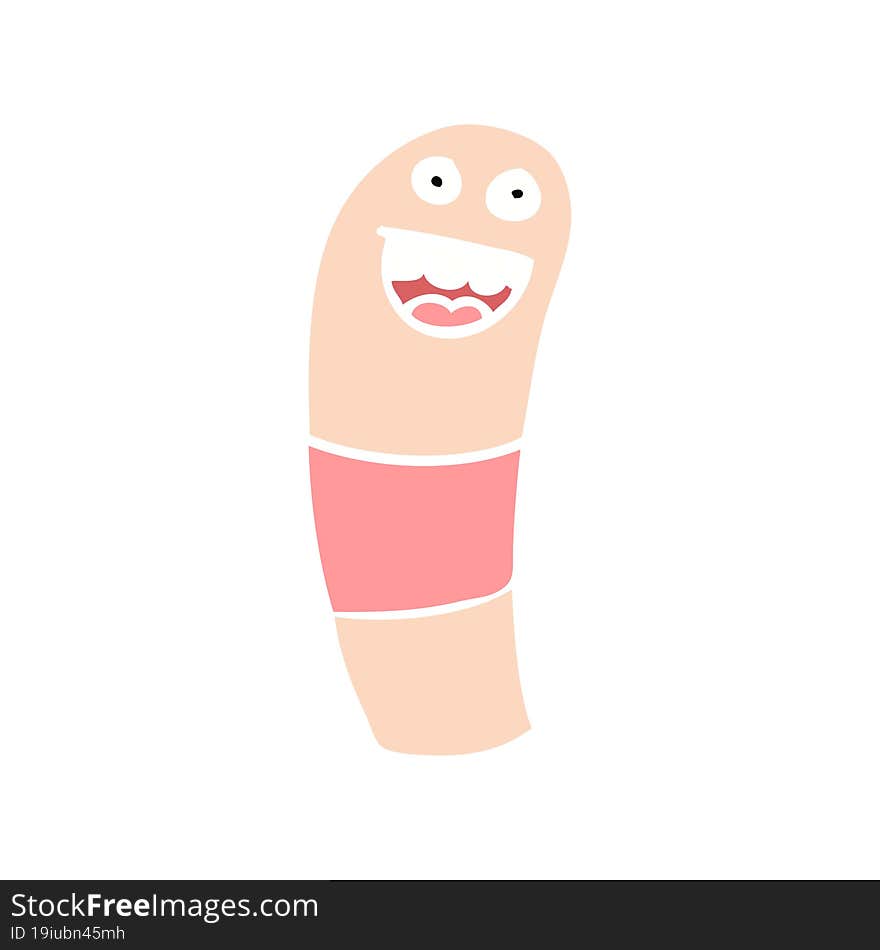 flat color illustration of worm. flat color illustration of worm