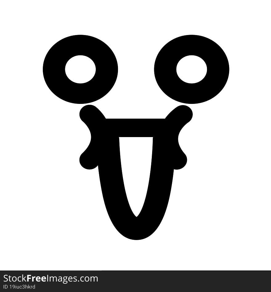 happy blank face icon