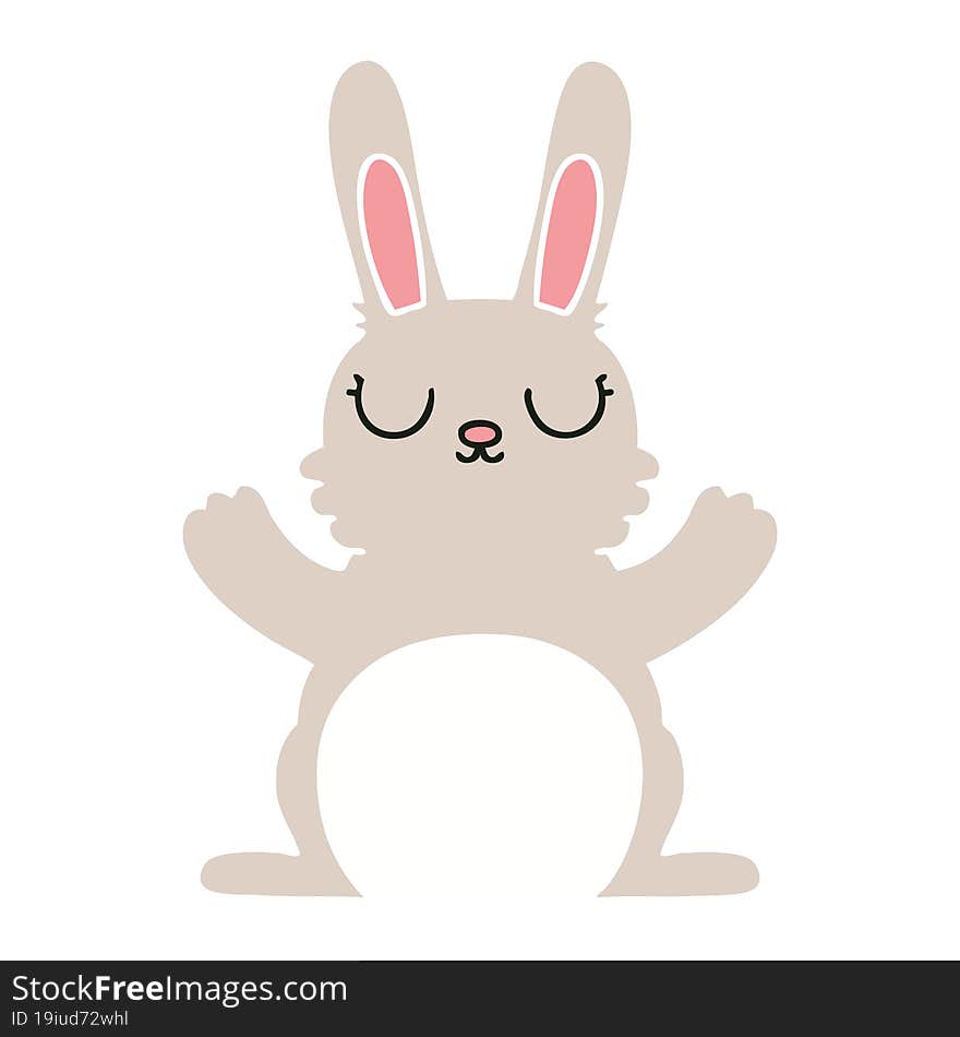 hand drawn quirky cartoon rabbit. hand drawn quirky cartoon rabbit