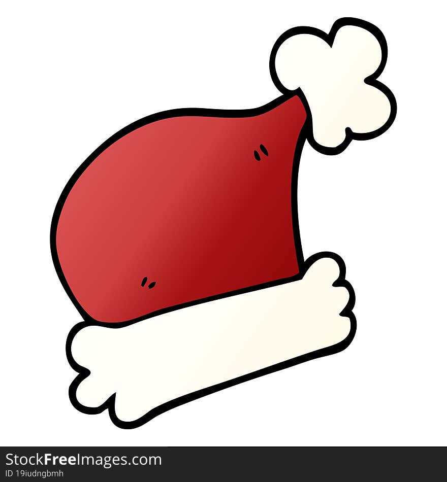 cartoon doodle christmas hats