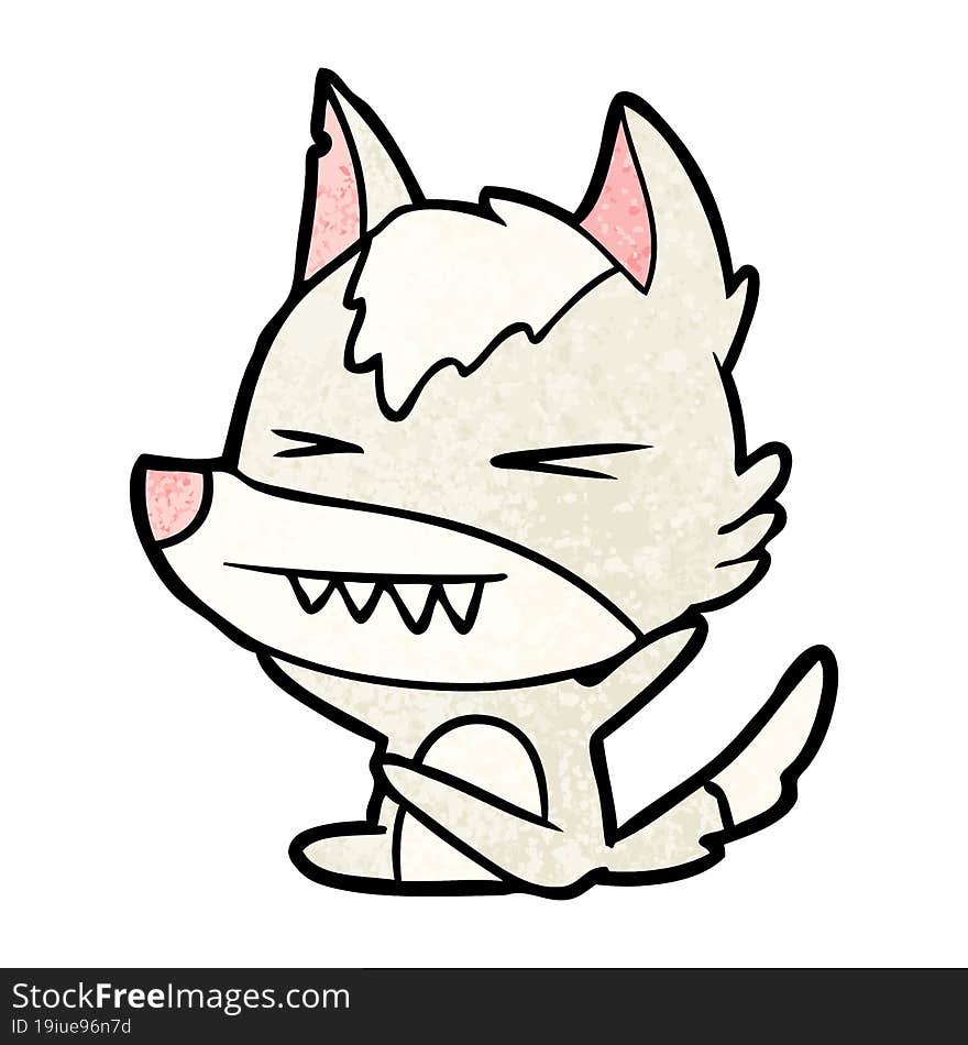 angry wolf cartoon. angry wolf cartoon