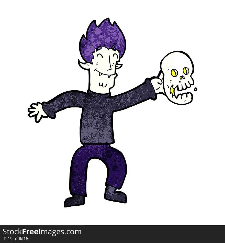 Cartoon Spooky Vampire