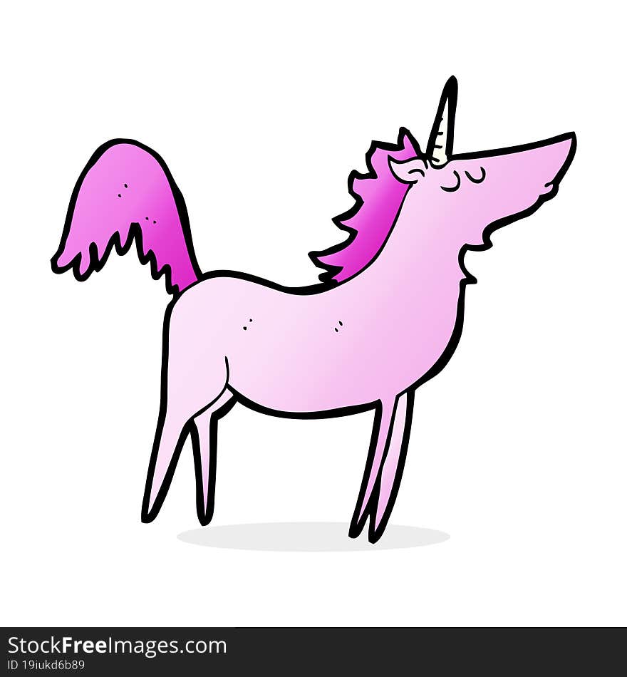 cartoon unicorn