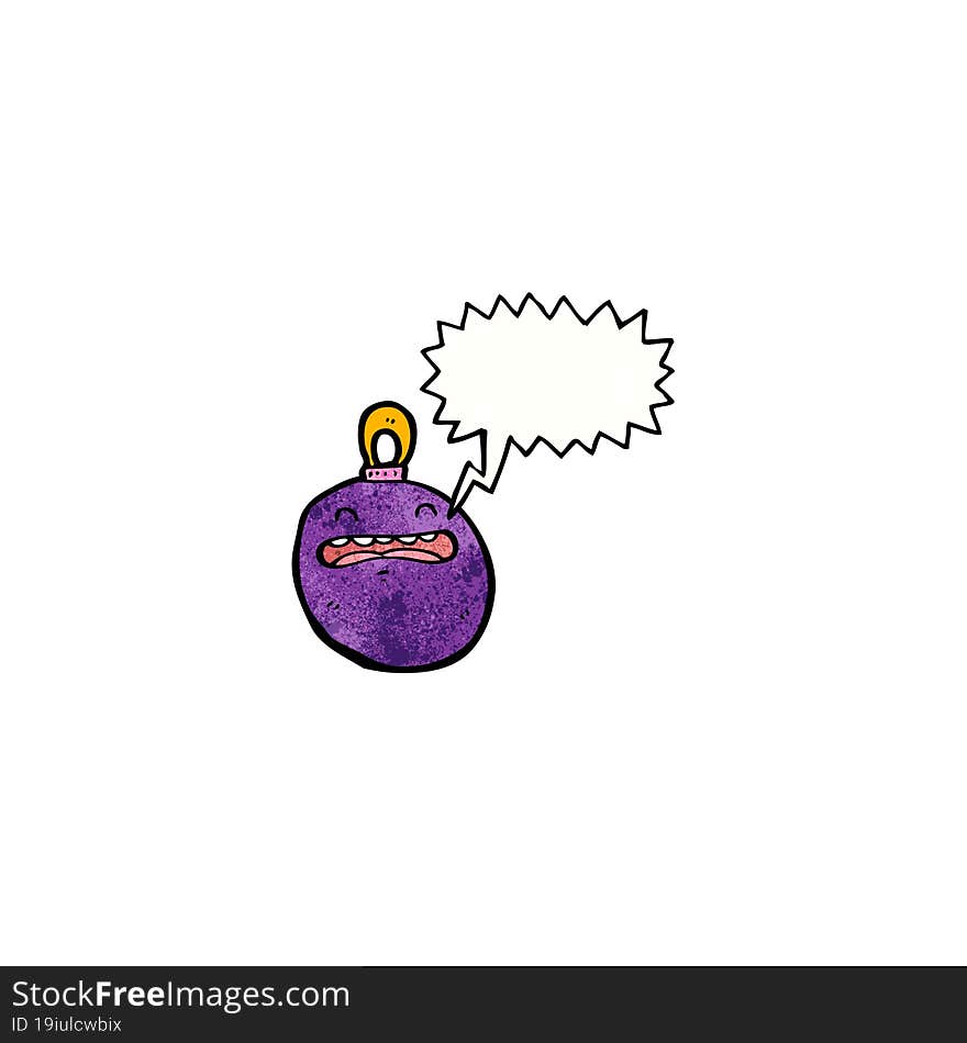 cartoon bauble