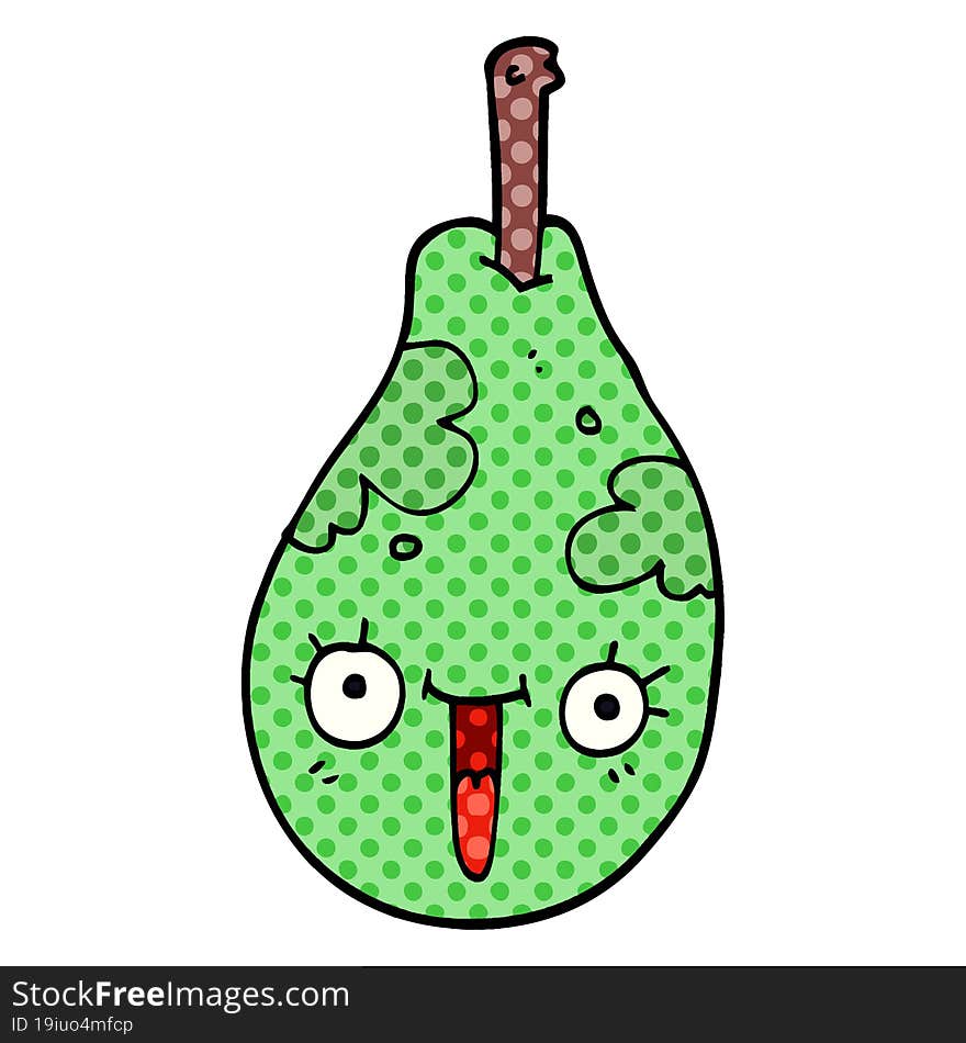 Cartoon Doodle Fresh Pear