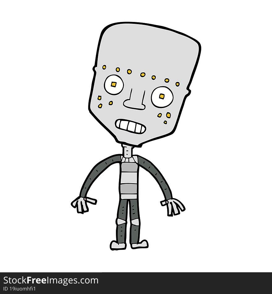 cartoon robot