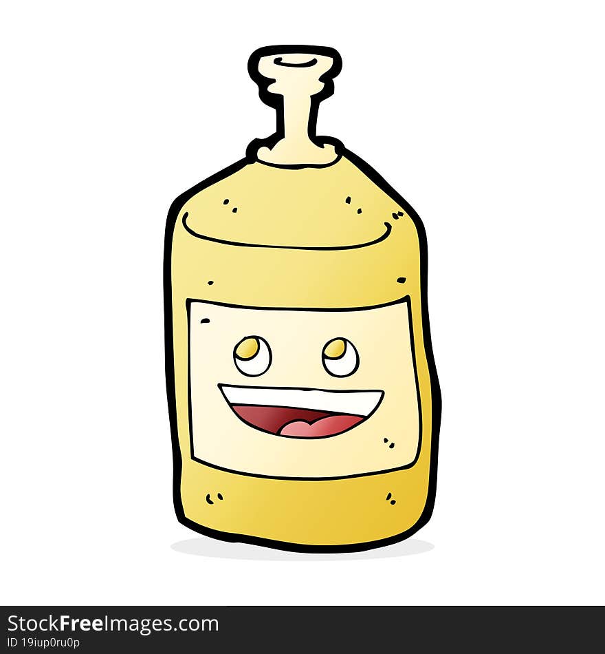 cartoon juice bottle