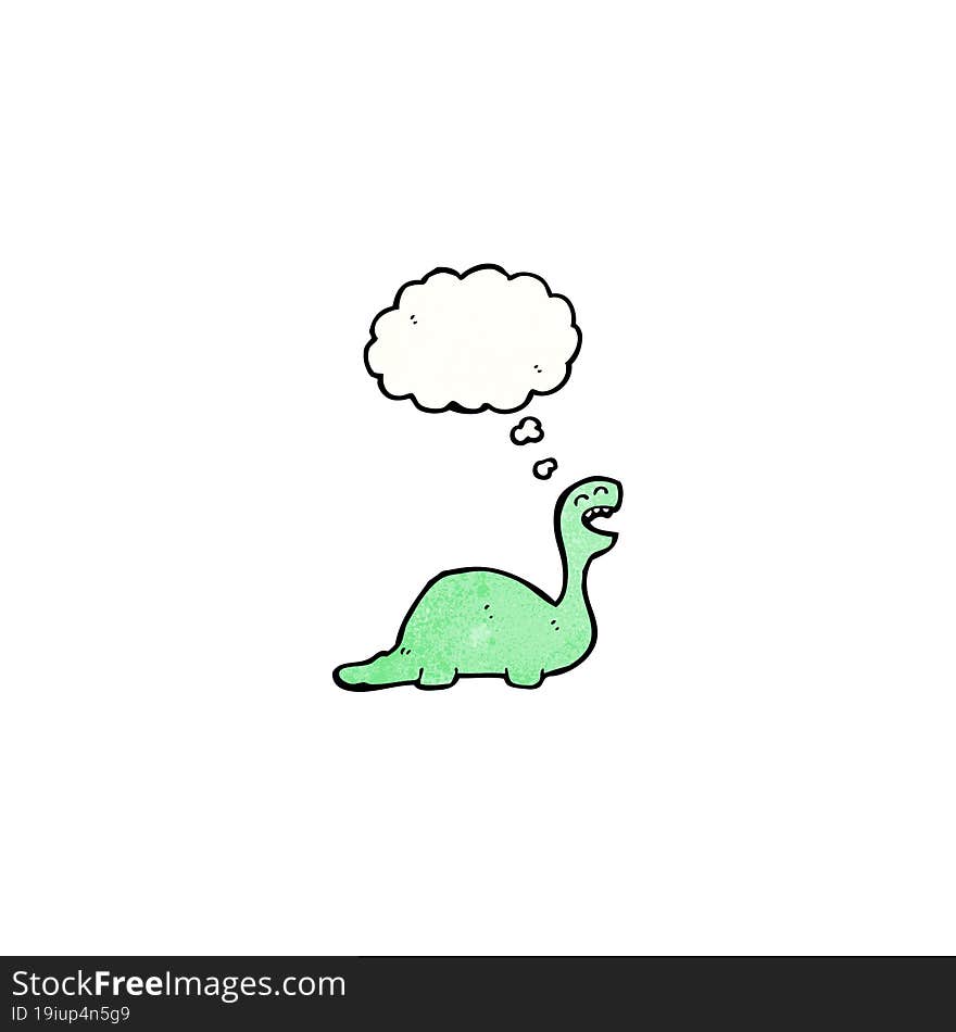 cartoon friendly dinosaur