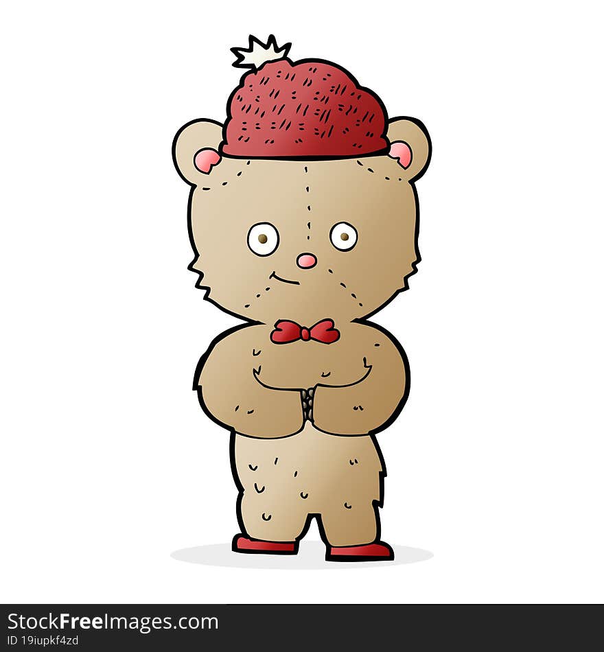 cartoon bear in hat